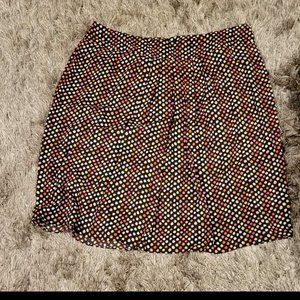 Kasper Women's Polka Dot Printed Pleated Skirt